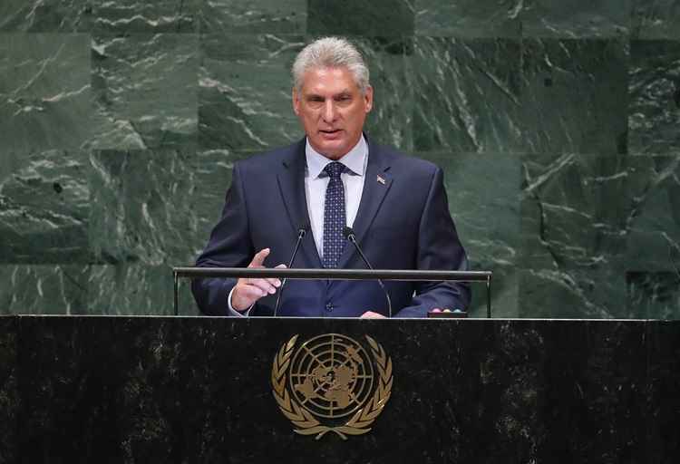 Presidente Cubano na Assembleia Geral da ONU