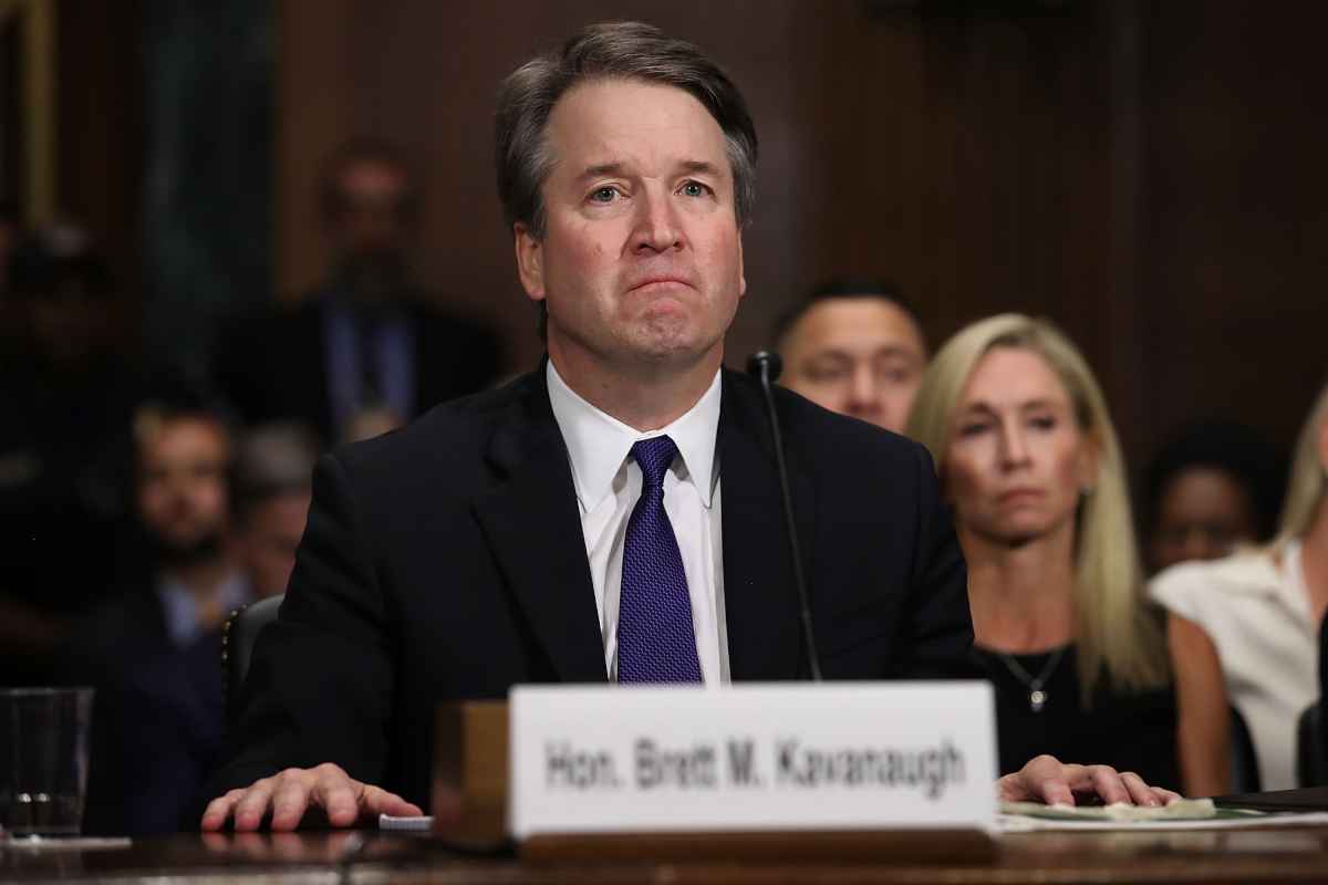 Brett Kavanaugh durante audiência no Senado americano