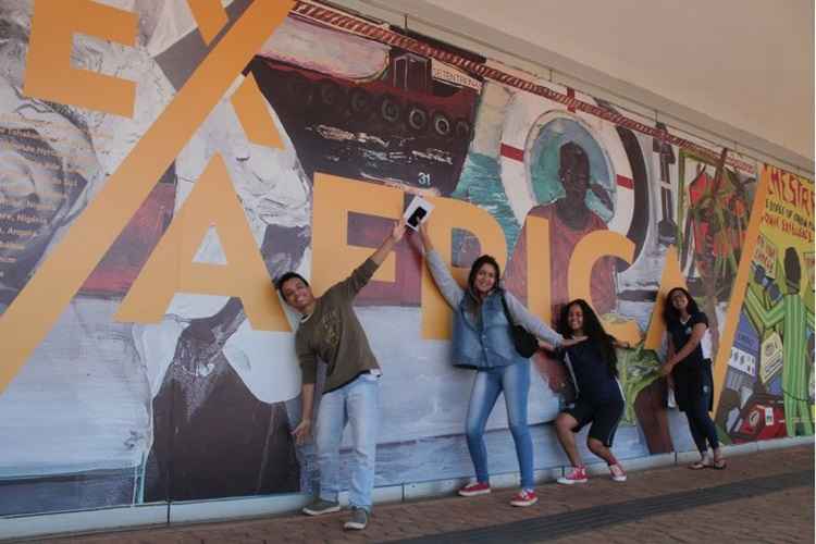 Alunos do Cemub visitaram exposição Ex Africa e aprovaram a experiência