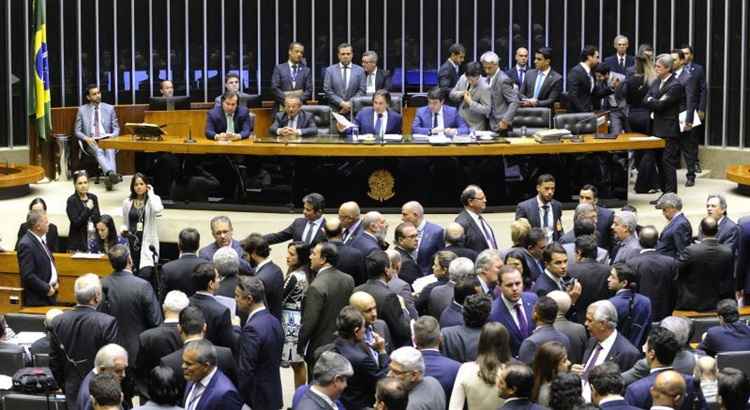 Câmara dos deputados em Sessão