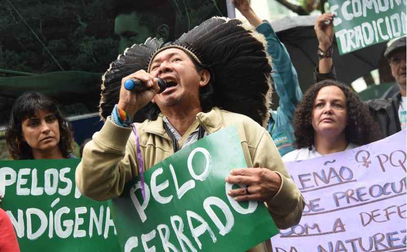 Antes do segundo turno, houve manifestações contra a política do presidente eleito Jair Bolsonaro para os povos indígenas