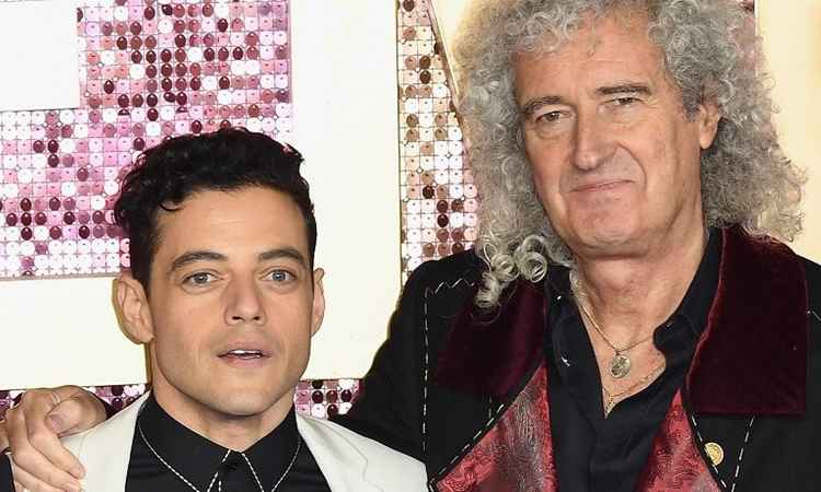 Brian May e Rami Malek