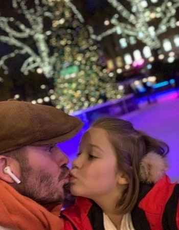 David Beckham posta foto dando selinho na filha e é criticado