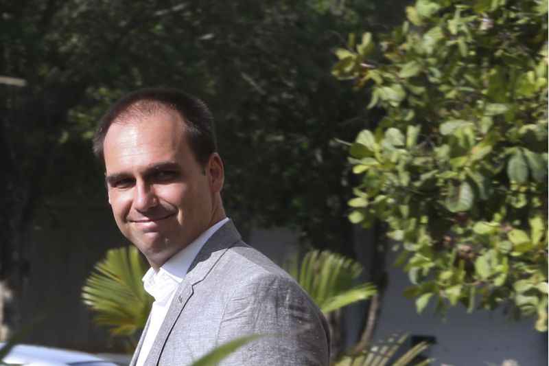 Deputado federal Eduardo Bolsonaro participou da Cúpula Conservadora das Américas, em Foz do Iguaçu (PR)