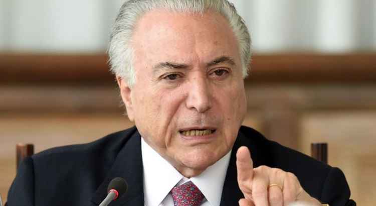 O presidente Michel Temer