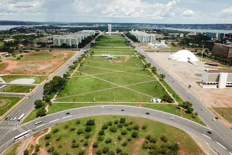 Esplanada dos Ministérios vista de cima