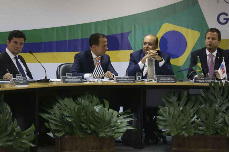 Sérgio Moro, futuro ministro da Justiça; João Dória, governador eleito de São Paulo; Ibaneis Rocha; e Claudio Lamachia, presidente da OAB: união