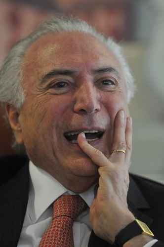 Presidente Michel Temer sorrindo