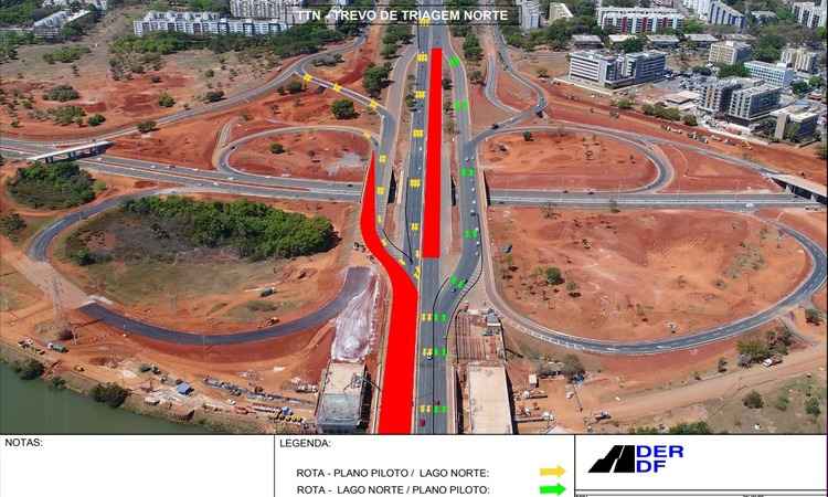 A interdição será sentido saída norte e haverá um desvio para quem passar pelo local