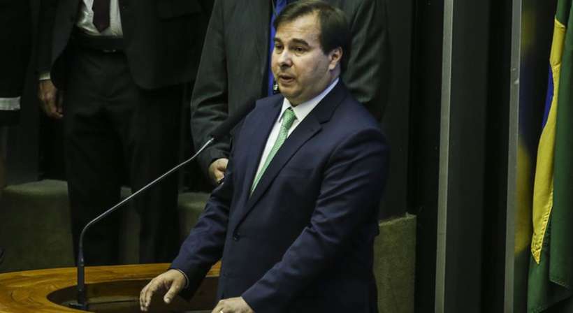 Rodrigo Maia no plenário da Câmara dos Deputados