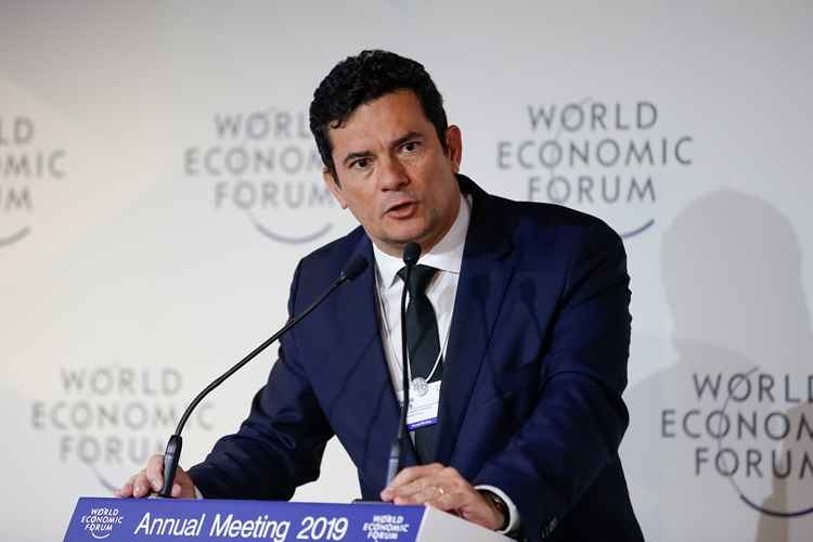 Credito: Alan Santos/PR. Davos - Suiça - Palavras do Ministro de Estado da Justiça e Segurança Pública, Sérgio Moro.