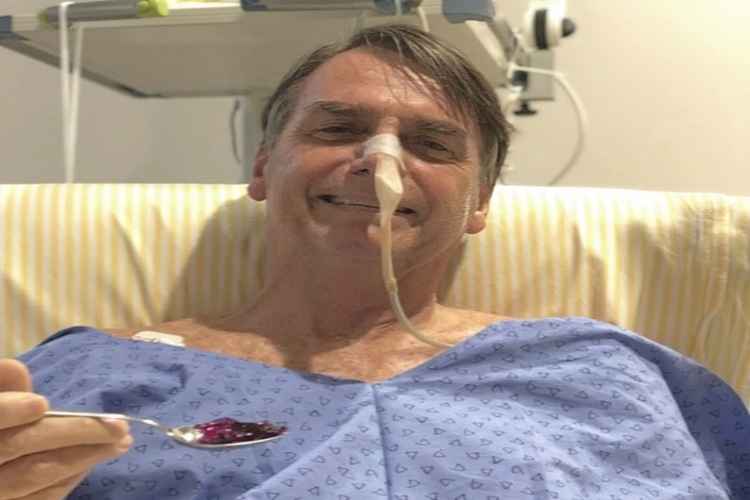 presidente Jair Bolsonaro após cirurgia no hospital albert einstein