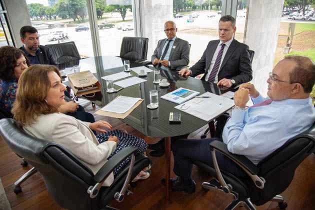 Márcia Abrahão manteve encontro nesta terça-feira  com o governador Ibaneis Rocha