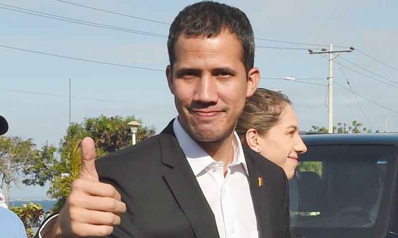 Juan Guaidó, autodeclarado presidente interino da Venezuela