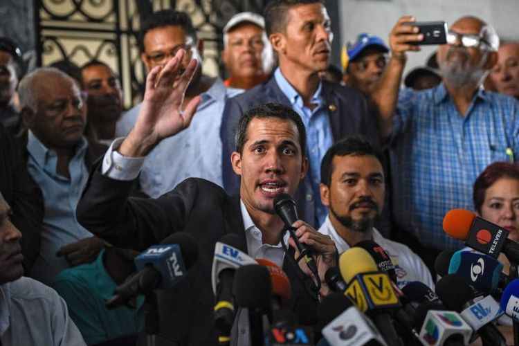 foto do presidente interino da Venezuela Juan Guaidó