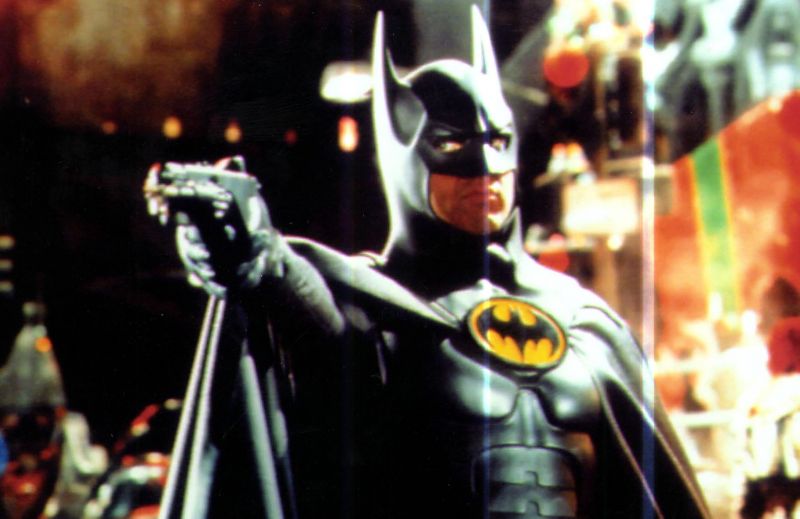 Ator Michael Keaton em cena do filme Batman - O retorno, direção de Tim Burton