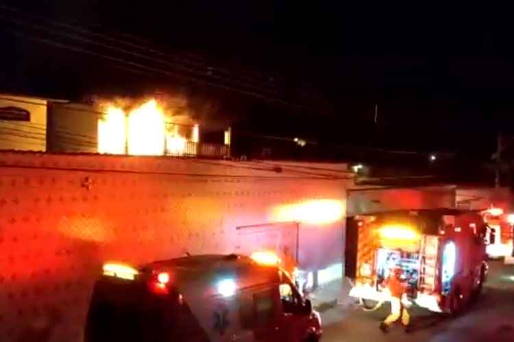 Incêndio em casa, em Sobradinho