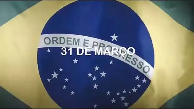 Vídeo enviado via WhatsApp pelo governo comemorando o golpe militar de 964