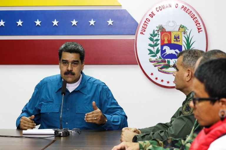 Nicolas Maduro e membros do governo venezuelano