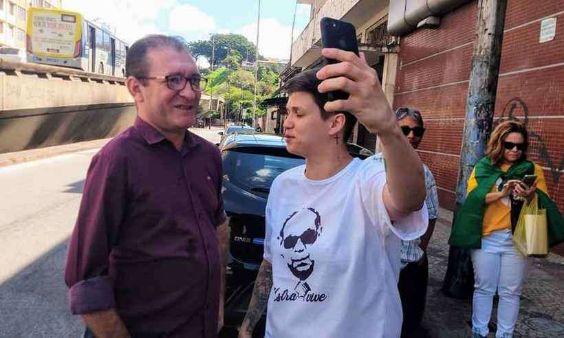 O vereador Cláudio Duarte participou de ato a favor da ditadura no último domingo em BH