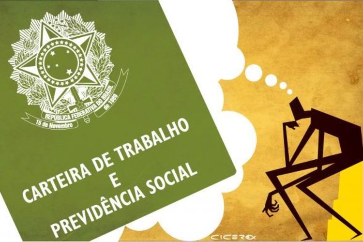 Homem sentado pensa em Carteira de Trabalho e Previdência Social