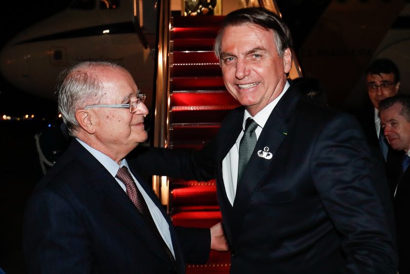 Presidente da República, Jair Bolsonaro, e o Embaixador Sérgio Amaral