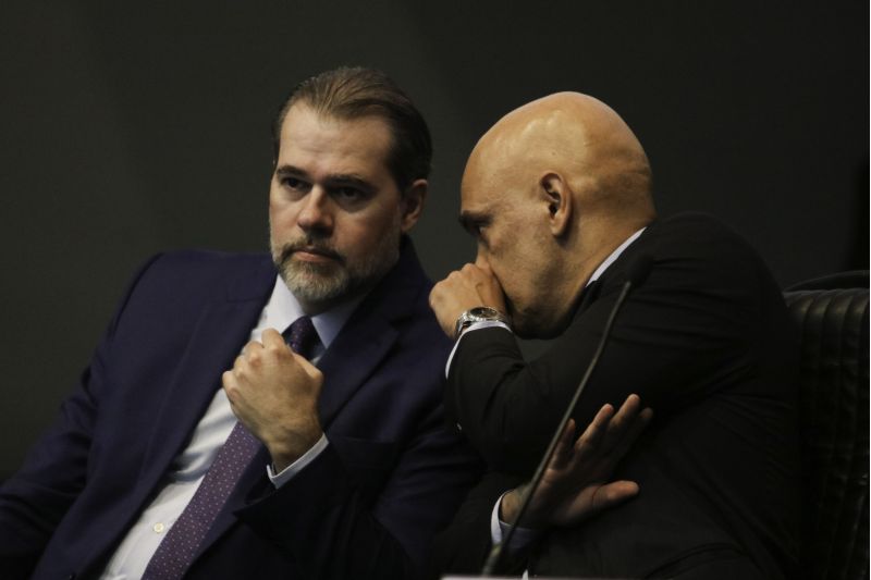 Ministros do STF Dias Toffoli e Alexandre Moraes