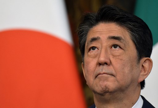 Primeiro-ministro do Japão,  Shinzo Abe.