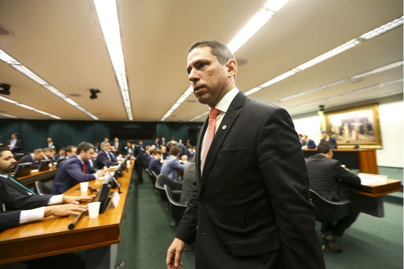 O presidente da comissão especial da reforma da Previdência, deputado Marcelo Ramos, durante sessão de instalação