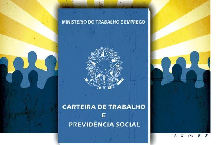 foto da carteira de trabalho e previdência social