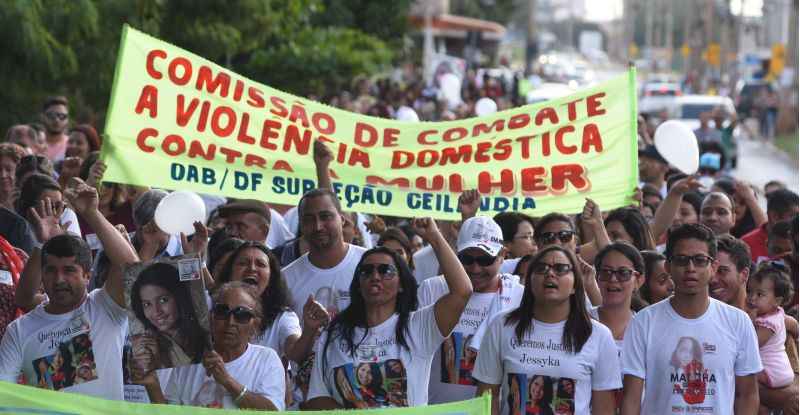 Passeata em homenagem a Jéssyka Laynara da Silva Sousa