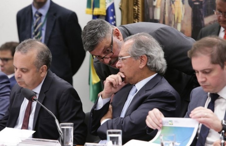 Paulo Guedes e Alexandre Frota