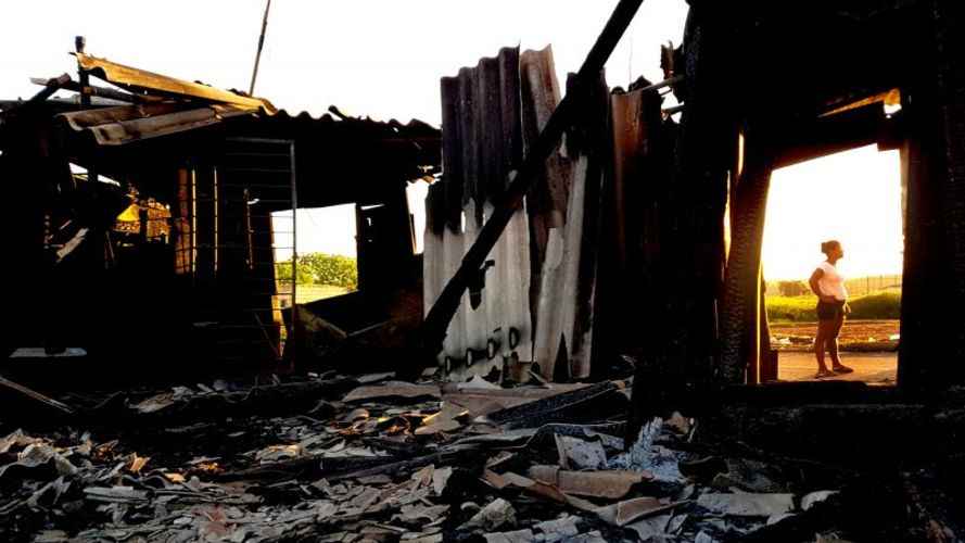 Casas destruídas: famílias perderam tudo e estão emocionalmente abaladas, segundo vizinho