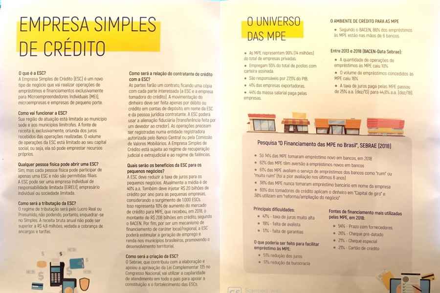 Segundo ele, a nova legislação democratiza o acesso aos financiamentos e deve reduzir o custo de empréstimos para microempreendedores e micro e pequenas empresas