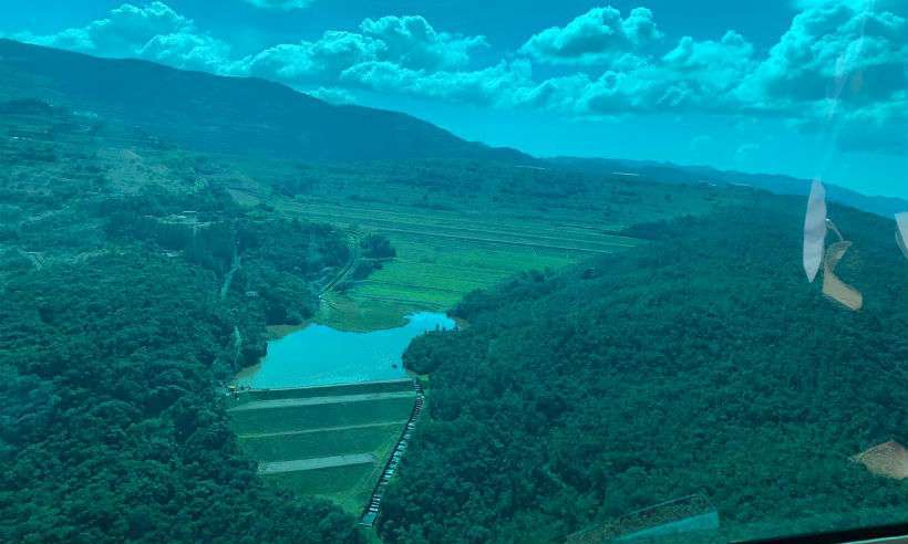 Queda do talude pode provocar o rompimento da barragem Sul Superior