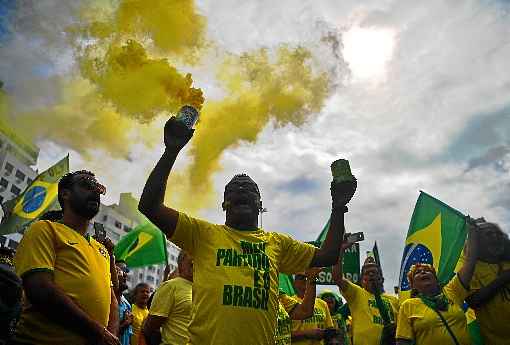 No Rio de Janeiro, protesto ocupou sete quarteirões da Avenida Atlântica