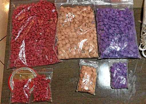 Os comprimidos de ecstasy apreendidos durante a operação foram avaliados em R$ 420 mil: recorde