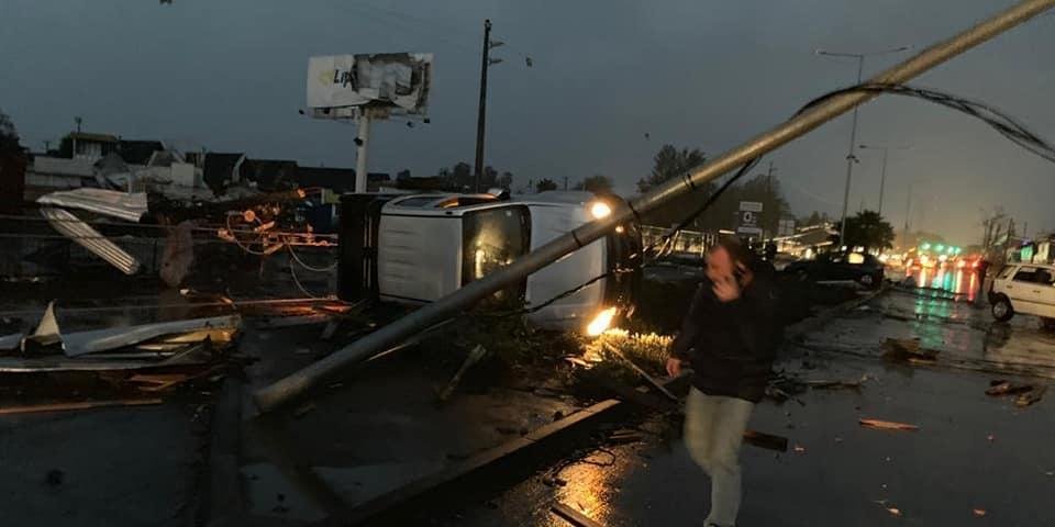 O fenômeno aconteceu na tarde na quinta-feira na zona norte da cidade chilena de Los Angeles