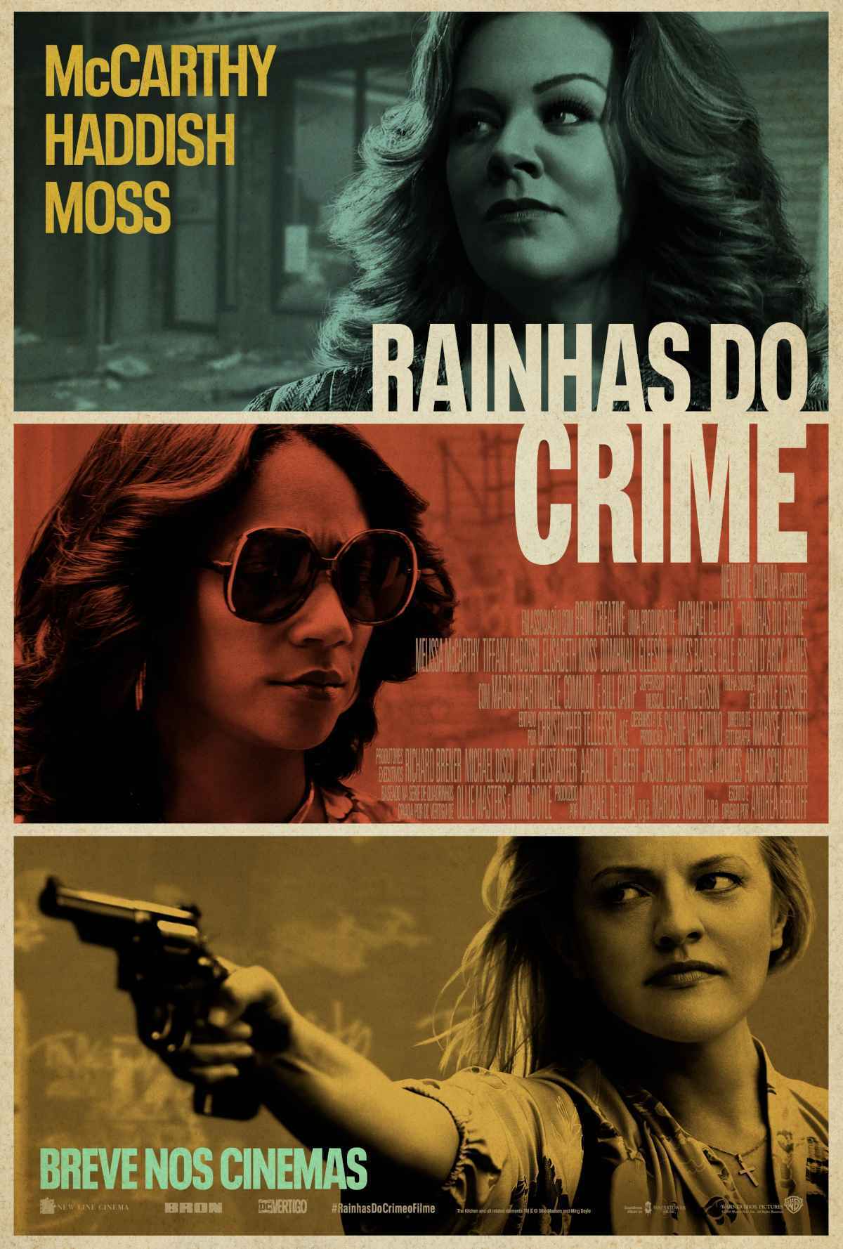 Arte oficial de divulgação do filme Rainhas do crime