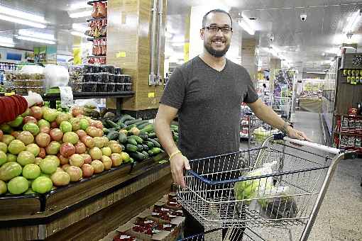 Para o engenheiro Tiago Rodrigues, o que mais psa no bolso é o preço de frutas e verduras