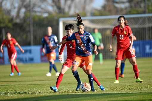 Andressa Alves em atuação pelo Montpellier: 20 jogos e oitos gols pelo primeiro time feminino da França