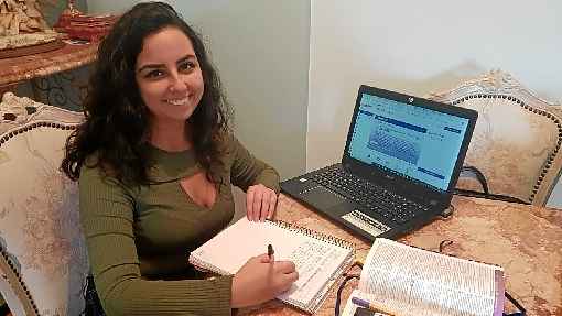 Michelle Sanabria começou a estudar para o concurso mesmo antes da abertura do edital