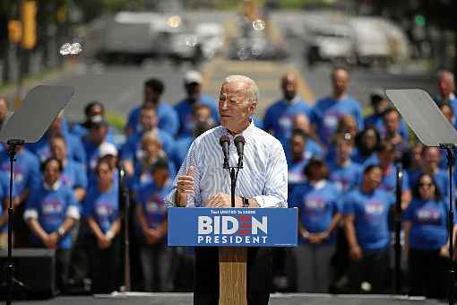 O ex-vice-presidente Joe Biden foi uma das estrelas do evento de ontem