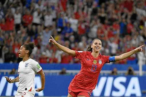 A atacante Alex Morgan marcou o gol da vitória norte-americana e se manteve entre as artilheiras do torneio