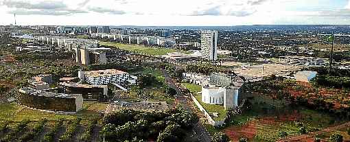 Vista geral da Esplanada dos Ministérios: segundo especialistas, ainda não existe risco de Brasília perder o título de patrimônio mundial