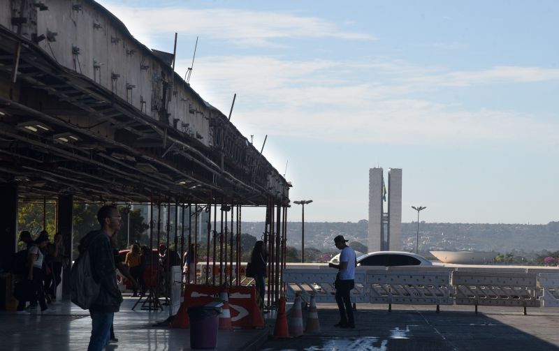 A plataforma superior da Rodoviária do Plano Piloto está interditada desde 26 de junho