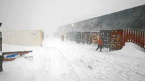 Nevascas são constantes no inverno antártico, quando as temperaturas caem para quase -20ºC