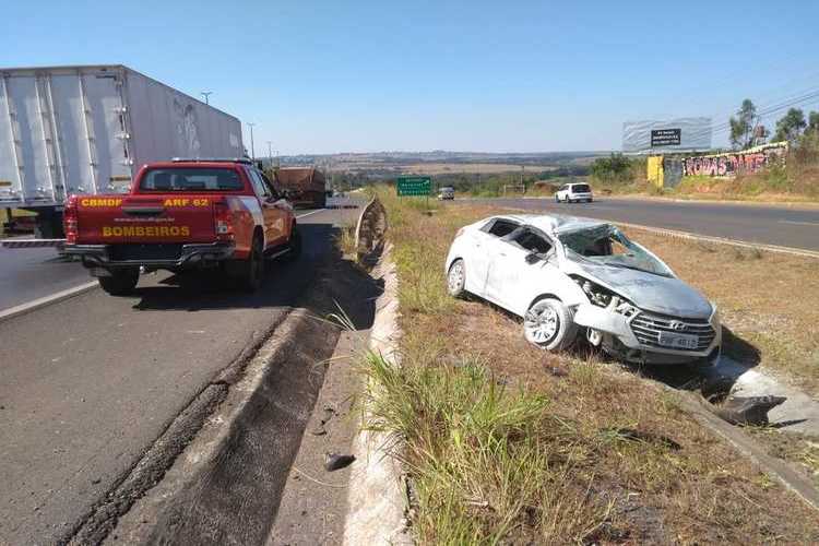 Motorista perdeu direção do carro após passar mal