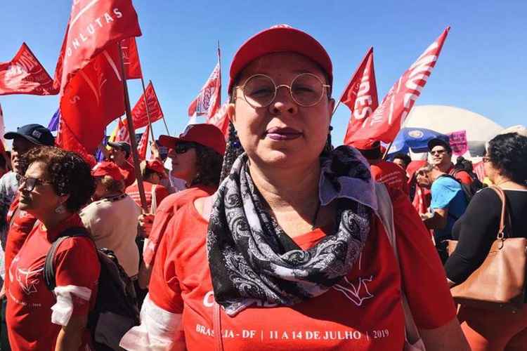 Caroline Lima, professora de história da Bahia, é filiada ao Andes