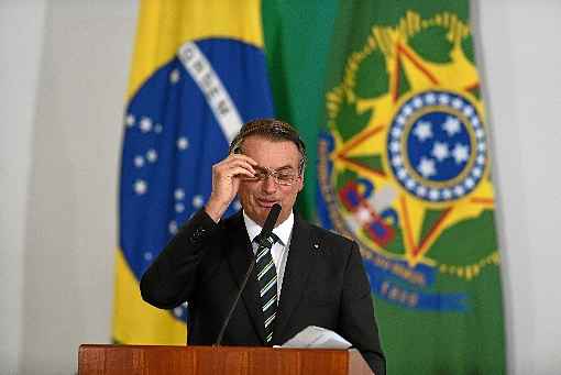 No discurso no Palácio do Planalto, o presidente Jair Bolsonaro disse que a cadeira presidencial é de 